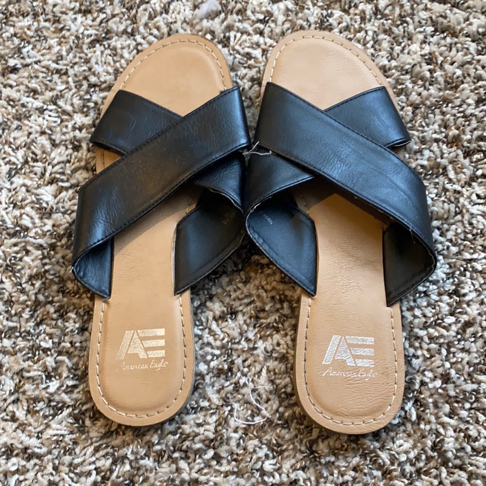 American Eagle Black Sandals